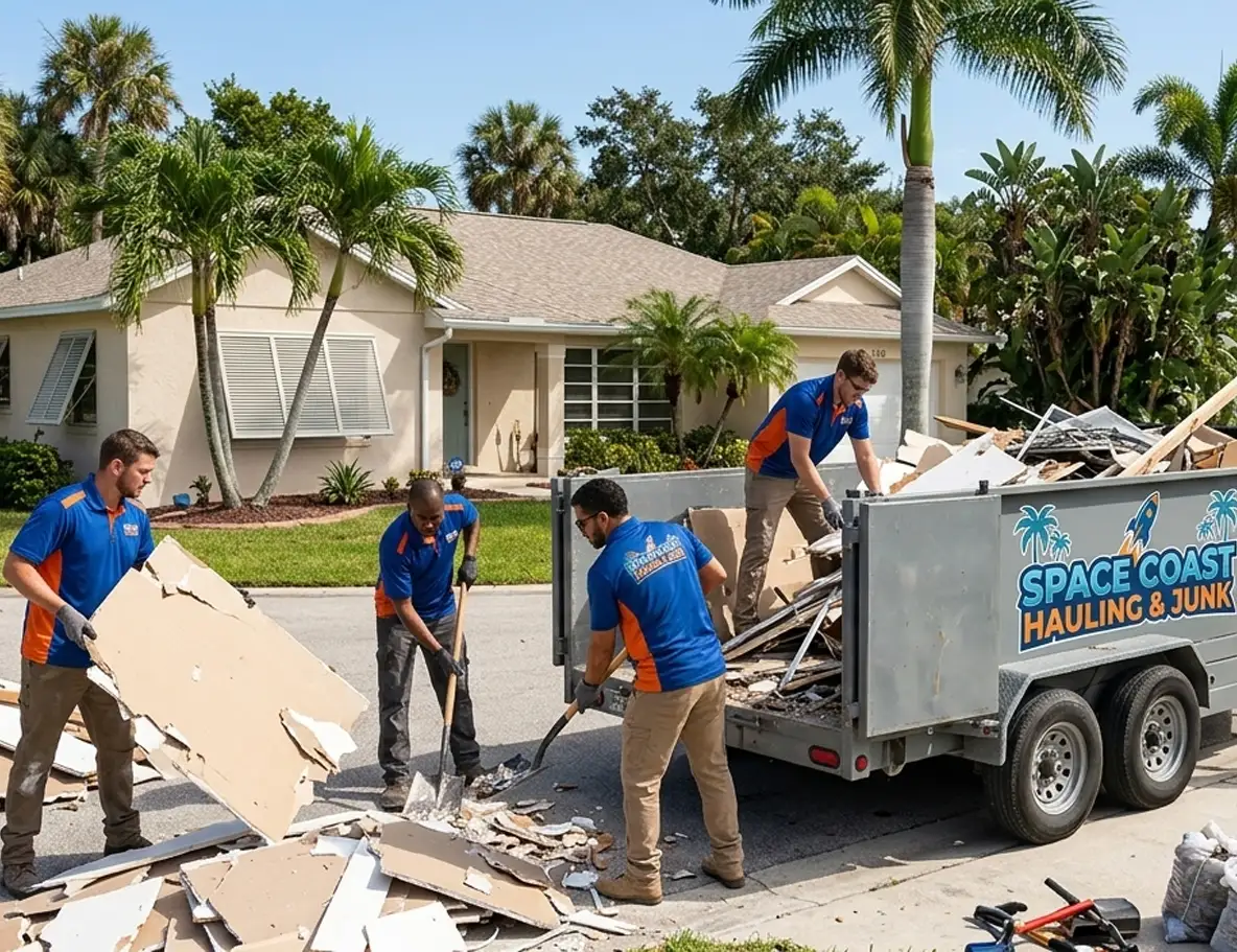 Spacecoast Hauling and Junk Brevard County Construction Debris Removal