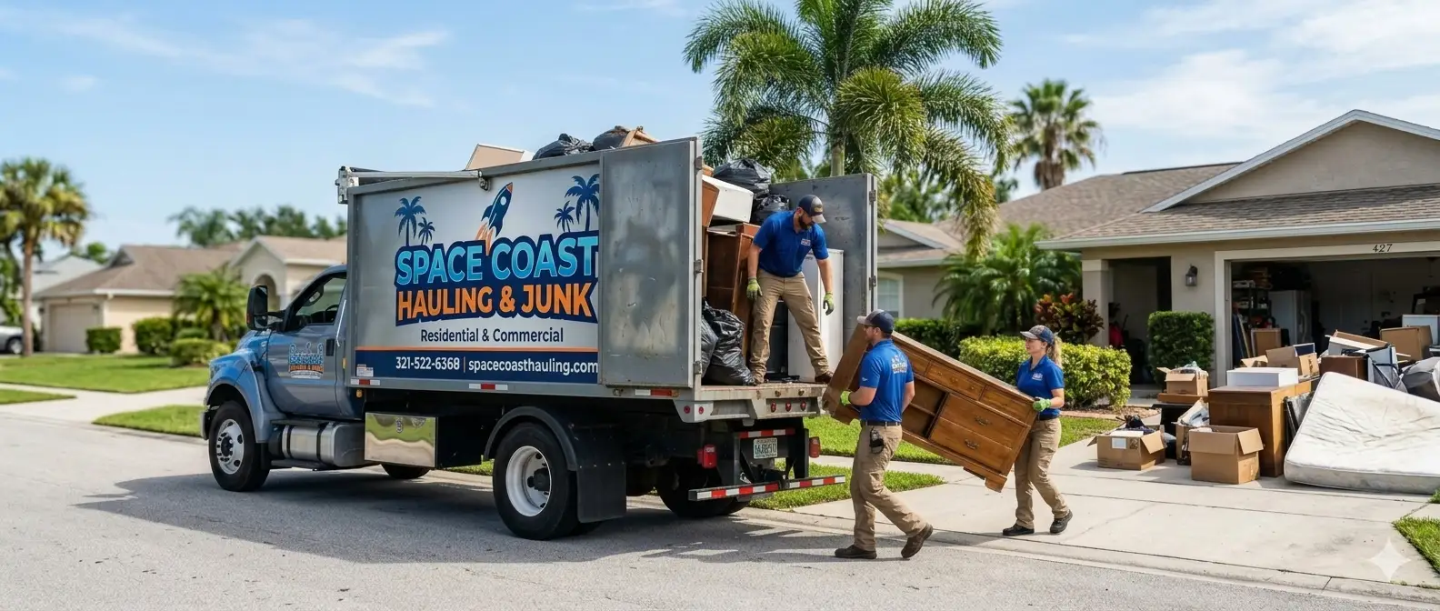 Spacecoast Hauling and Junk Brevard County Truck