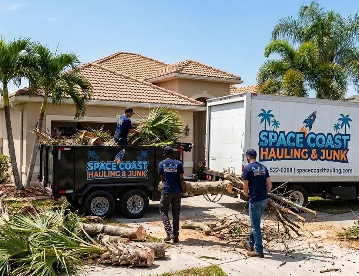 Spacecoast Hauling and Junk Brevard County Yard Debris Removal