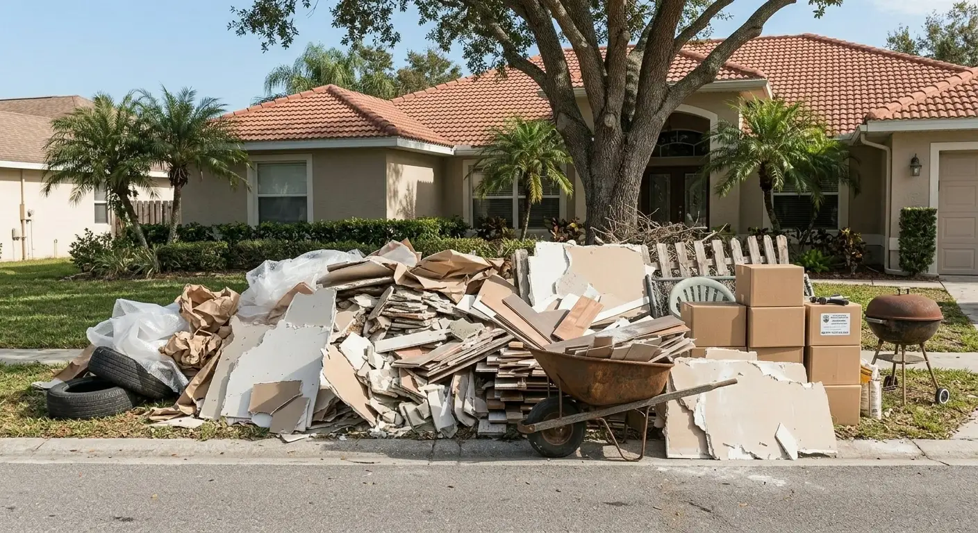Spacecoast Hauling and Junk Brevard County home renovation cleanup and junk hauling